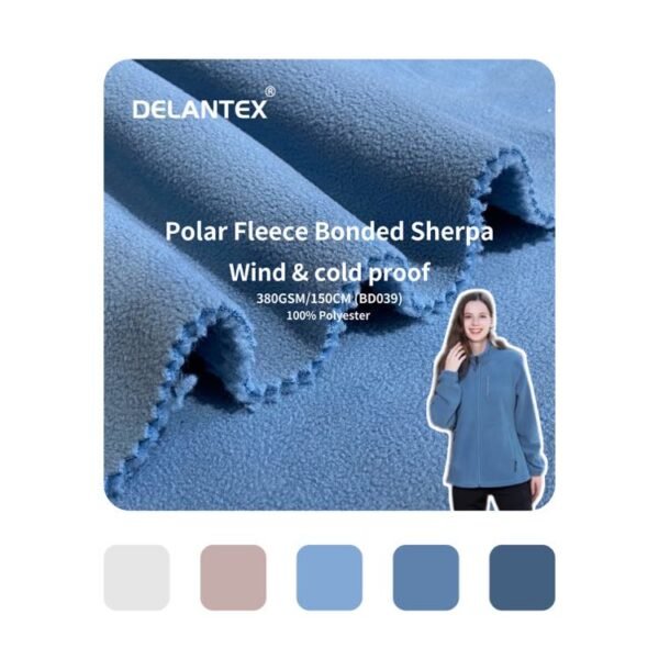 bonded polar fleece fabric