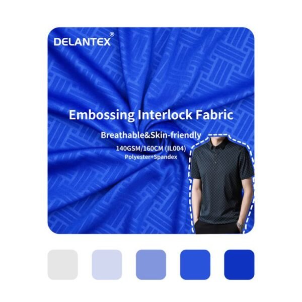 Embossing Interlock Fabric