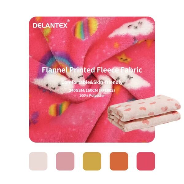 Flannel fleece fabric