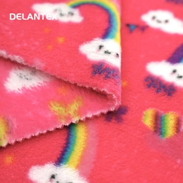 wholesale fabric suppliers soft two side brushed cutting flannel fleece fabric for home textile