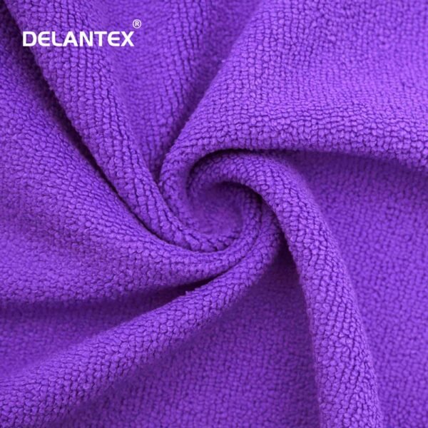 custom wholesale fast dry lightweight soft drying wrapped microfiber absorbent micro fiber fleece fabric for towel